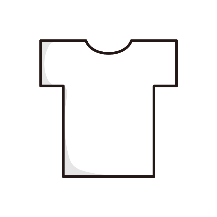 Tシャツのイラスト【色あり、背景なし】透過PNG