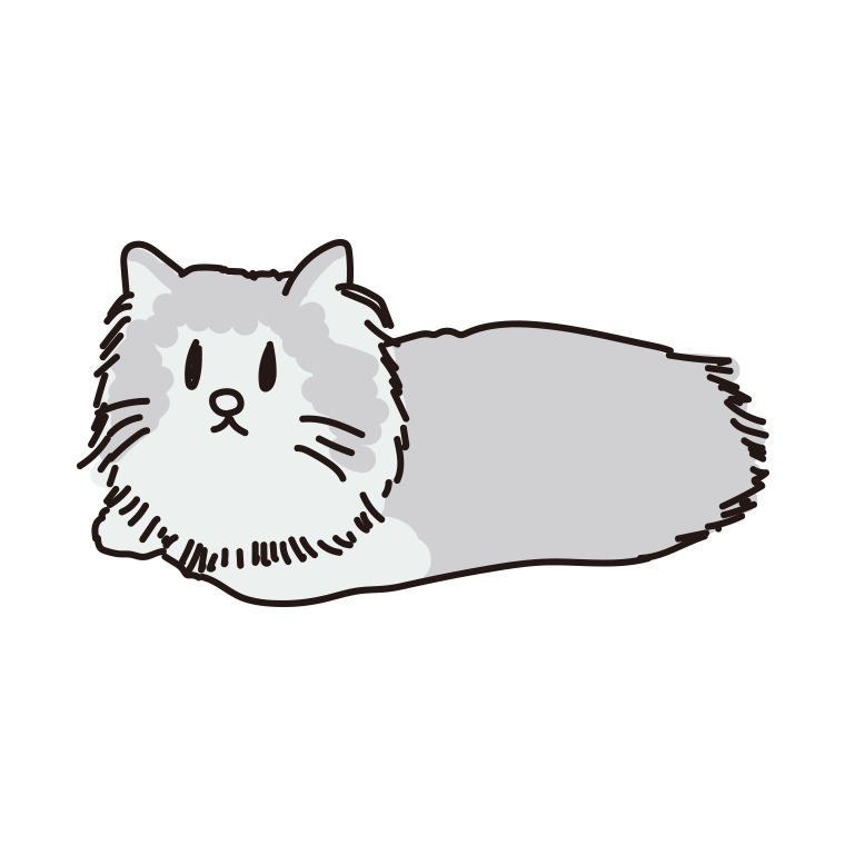 猫（ラガマフィン）のイラスト【色あり、背景なし】透過PNG