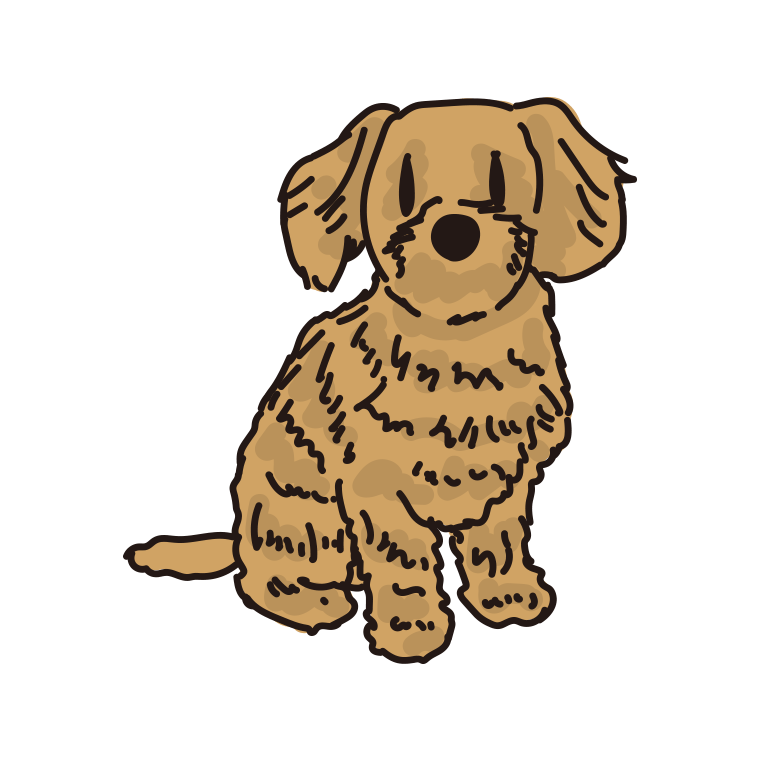 犬（ダップー）のイラスト【色あり、背景なし】透過PNG