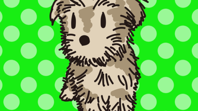 犬（マルーキー）のイラスト【色、背景あり】PNG