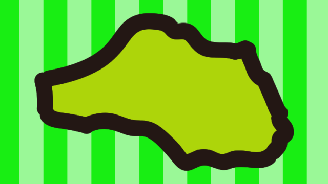 埼玉県の地図（簡略版）のイラスト【色、背景あり】PNG