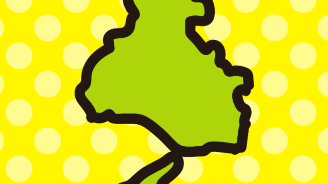 兵庫県の地図（簡略版）のイラスト【色、背景あり】PNG