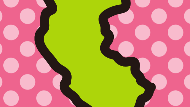 和歌山県の地図（簡略版）のイラスト【色、背景あり】PNG