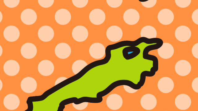 島根県の地図（簡略版）のイラスト【色、背景あり】PNG