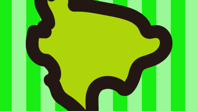 佐賀県の地図（簡略版）のイラスト【色、背景あり】PNG