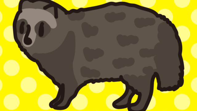 ホンドタヌキのイラスト【色、背景あり】PNG