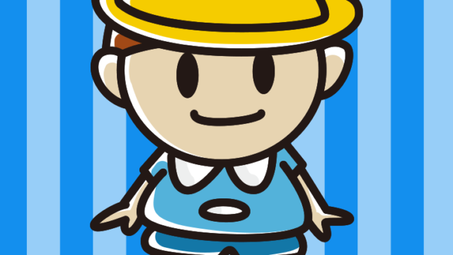 帽子を被った幼稚園児の男の子のイラスト【色、背景あり】PNG