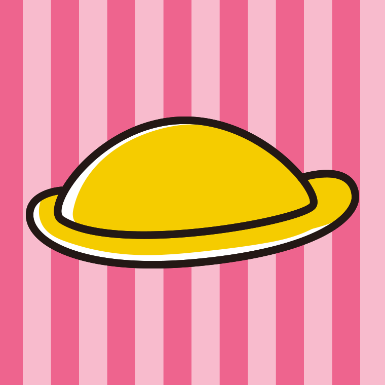幼稚園児の黄色い帽子のイラスト【色、背景あり】PNG