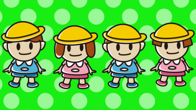 幼稚園児たちのイラスト【色、背景あり】PNG