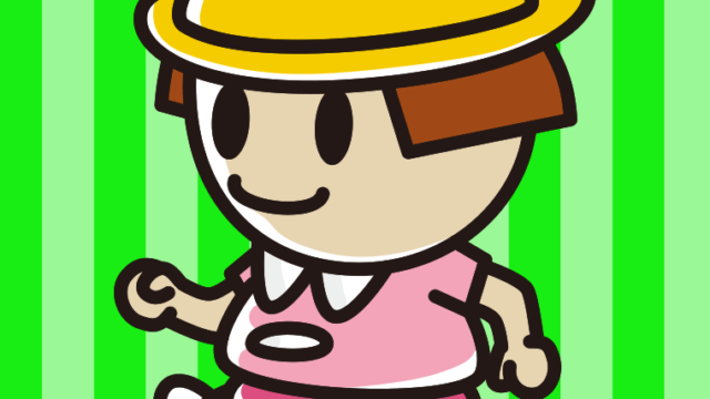 走る幼稚園児の女の子のイラスト【色、背景あり】PNG