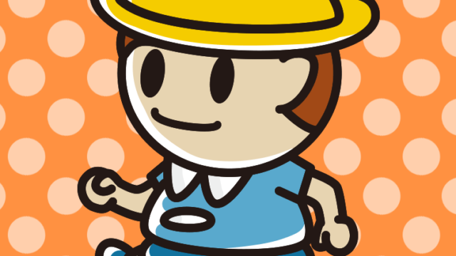 走る幼稚園児の男の子のイラスト【色、背景あり】PNG