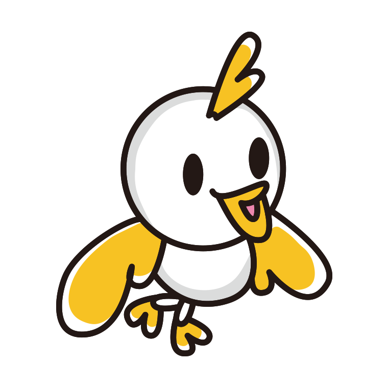 かわいい黄色い小鳥のイラスト【色あり、背景なし】透過PNG