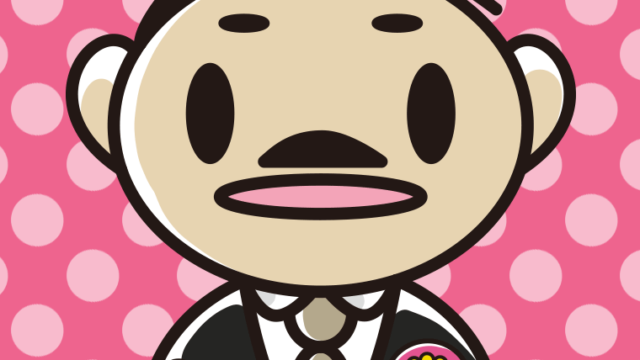 かわいい政治家のイラスト【色、背景あり】PNG