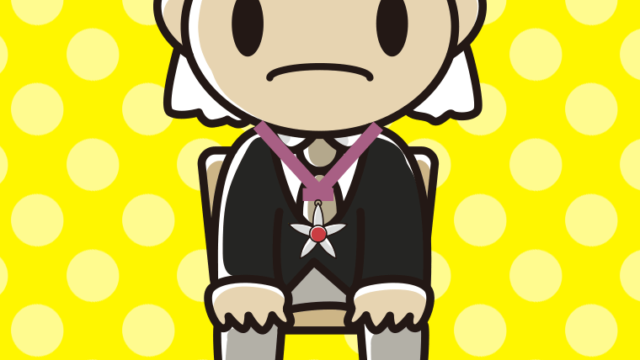 【フリー素材】文化勲章受章者（男性）のイラスト