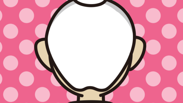 おばあさんの後ろ姿（上半身）のイラスト【色、背景あり】PNG