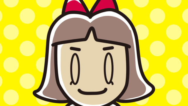 目を閉じている小学生女子のイラスト【色、背景あり】PNG