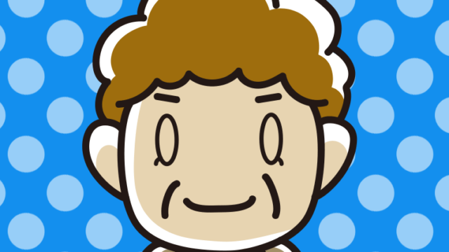 目を閉じているおばさんのイラスト【色、背景あり】PNG