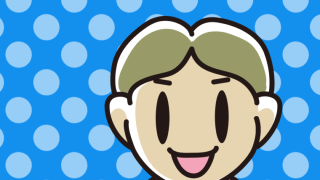 案内をする小学生男子の顔のイラスト【色、背景あり】PNG