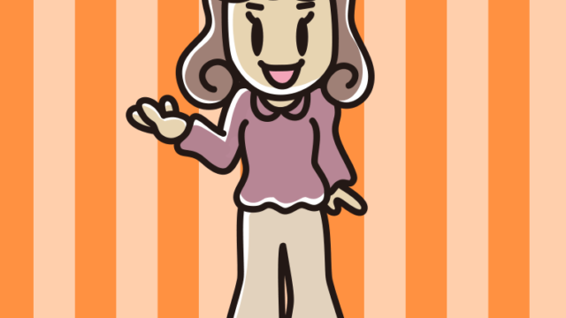 案内をする女子大学生のイラスト【色、背景あり】PNG