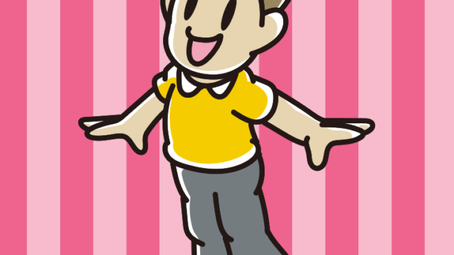 さわやかな男性のイラスト【色、背景あり】PNG