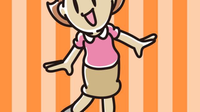 さわやかな女性のイラスト【色、背景あり】PNG