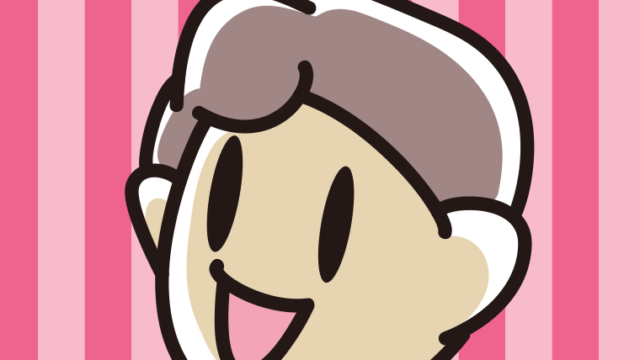 笑っている男子中学生のイラスト【色、背景あり】PNG