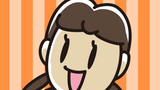 笑っている女子中学生のイラスト【色、背景あり】PNG