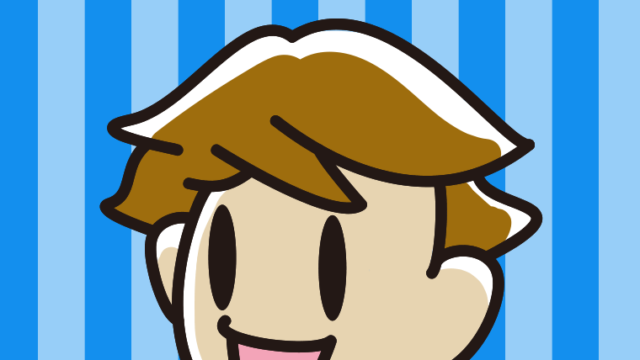 笑っている男子高校生のイラスト【色、背景あり】PNG