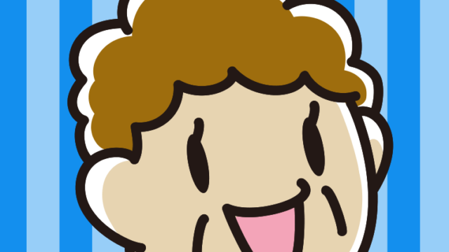 笑っているおばさんのイラスト【色、背景あり】PNG