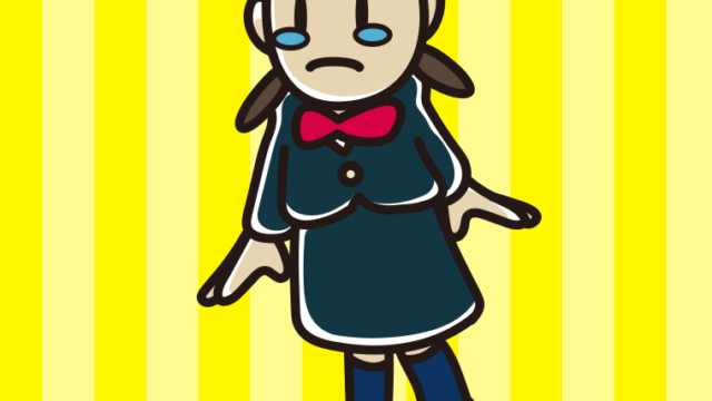 泣いている女子中学生のイラスト【色、背景あり】PNG