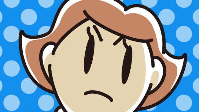 怒っている女性の顔のイラスト【色、背景あり】PNG