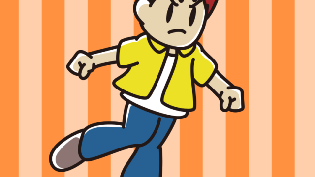 怒っている男子大学生のイラスト【色、背景あり】PNG