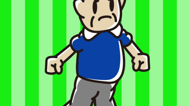 怒っているおじさんのイラスト【色、背景あり】PNG