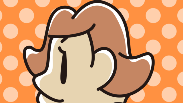 女性の横顔のイラスト【色、背景あり】PNG