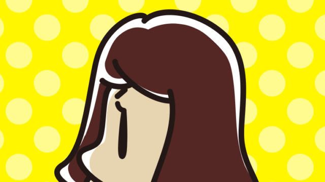 女子高校生の横顔のイラスト【色、背景あり】PNG