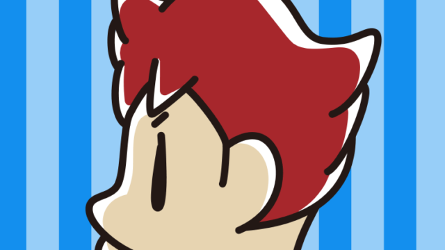 男子大学生の横顔のイラスト【色、背景あり】PNG