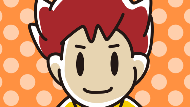 男子大学生の上半身のイラスト【色、背景あり】PNG