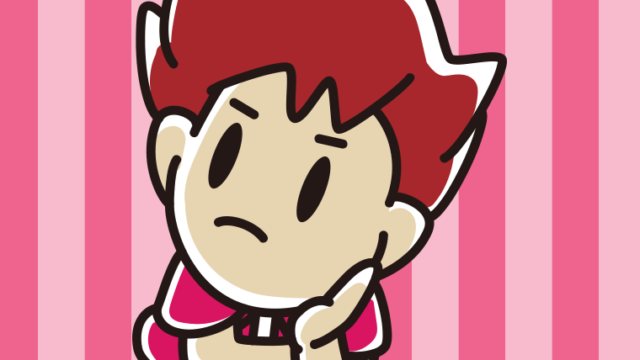 考える男子大学生のイラスト【色、背景あり】PNG