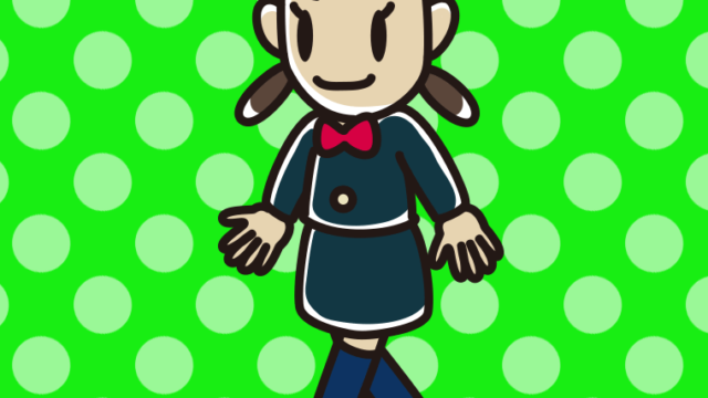 歩く女子中学生のイラスト【色、背景あり】PNG