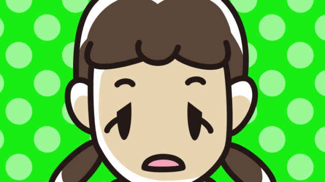 ぼーっとしている女子中学生のイラスト【色、背景あり】PNG