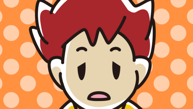 ぼーっとしている男子大学生のイラスト【色、背景あり】PNG