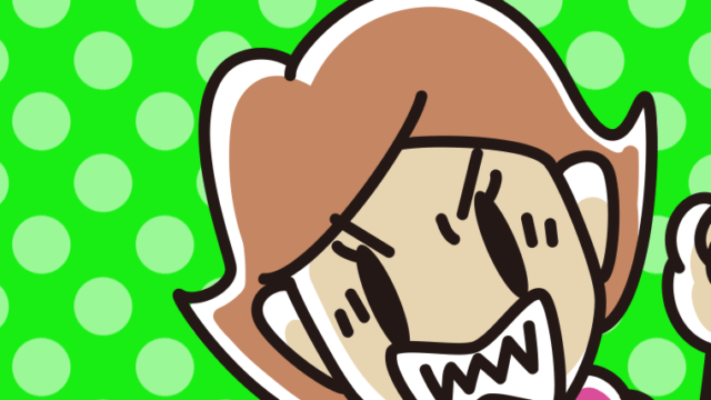 怒りが爆発する女性の顔のイラスト【色、背景あり】PNG