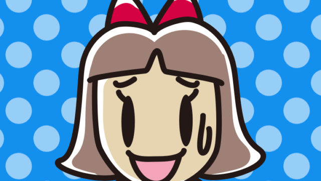 苦笑いする小学生女子のイラスト【色、背景あり】PNG