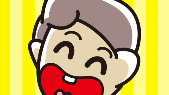 昭和のギャグマンガの笑い方をする男子中学生のイラスト【色、背景あり】PNG