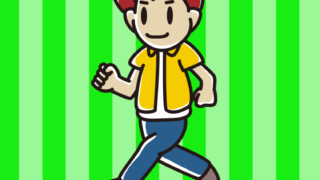 走る男子大学生のイラスト【色、背景あり】PNG