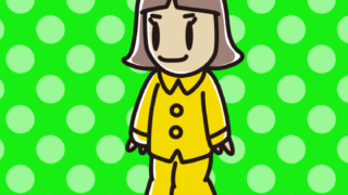 パジャマ姿の小学生女子のイラスト【色、背景あり】PNG