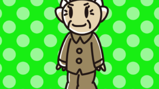 パジャマ姿のおばあさんのイラスト【色、背景あり】PNG