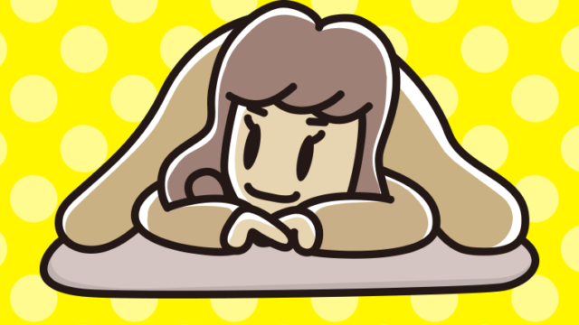 うつ伏せに寝る女子大学生のイラスト【色、背景あり】PNG