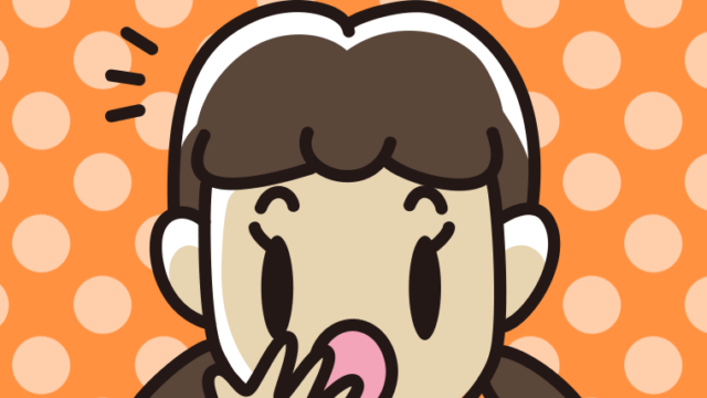 ハッとする女子中学生の顔のイラスト【色、背景あり】PNG