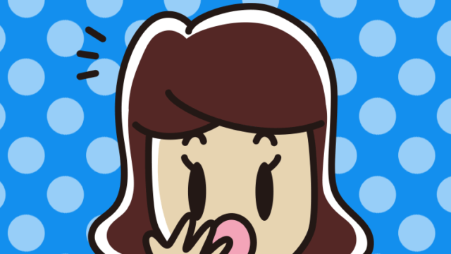 ハッとする女子高校生の顔のイラスト【色、背景あり】PNG